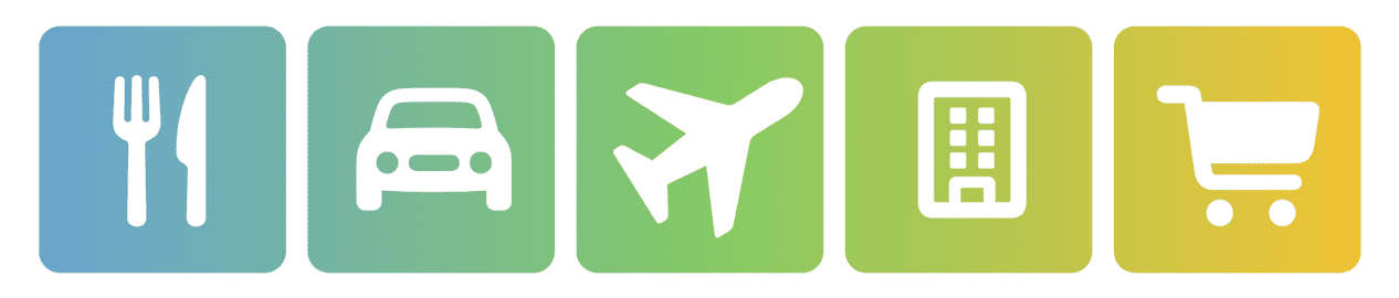 Ícones de serviços de viagem