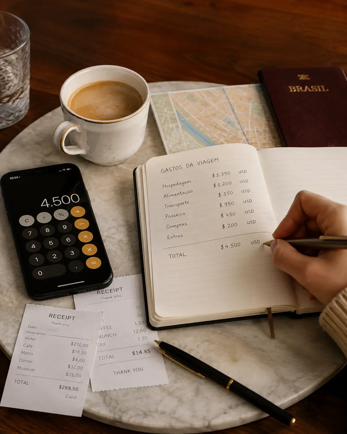 Gastos totais da viagem a Buenos Aires